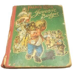 Palmer Cox's JUVENILE BUDGET Queer People w Paws Claws Children's Book, c1902